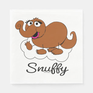 Snuffleupagus Doodley Graphic Serviette