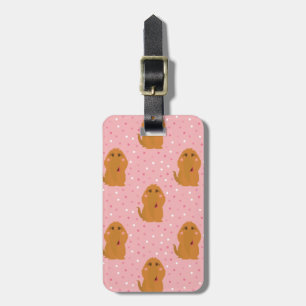 Snuffleupagus Pink Polka Dot Pattern Gepäckanhänger