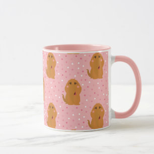 Snuffleupagus Pink Polka Dot Pattern Tasse