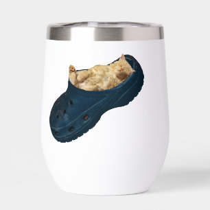 "Snug as a Bug : The Kitten's Croc Nap"
