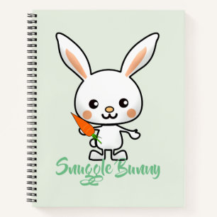 Snuggle Bunny Kawaii Custom Notizbuch