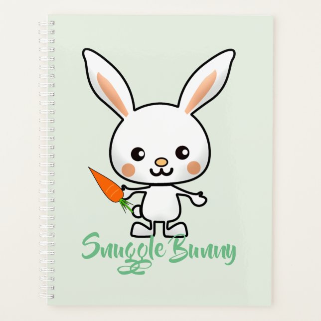 Snuggle Bunny Kawaii Custom Planer (Vorderseite)