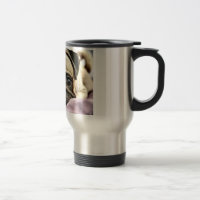 Snuggle mich Mops-Reise-Tasse