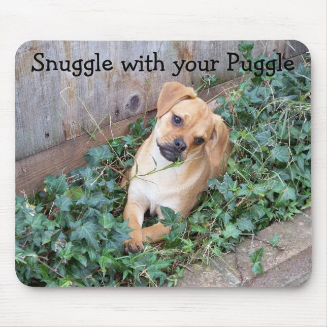 Snuggle mit Ihrem Puggle Mousepad (Vorne)