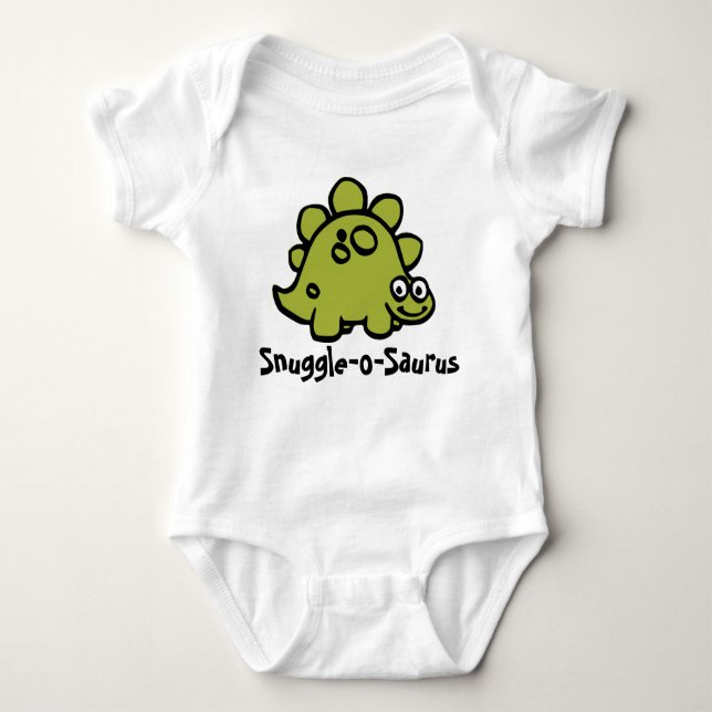 Snuggle-o-Saurus Dino Fun Baby Strampler (Vorderseite)