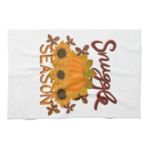 "Snuggle Season" Herbst/Herbst Themenhandtuch