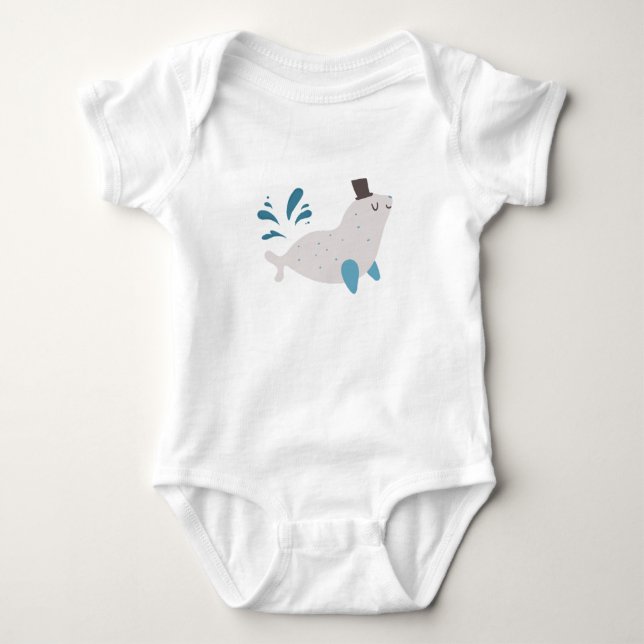 Snuggle Siegel Baby Strampler (Vorderseite)