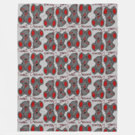 Snuggle Sweet Dreams Teddy brillante Ruby Fleecedecke