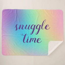 "Snuggle Time" Pastel Ästhetische Schuppe Sherpadecke