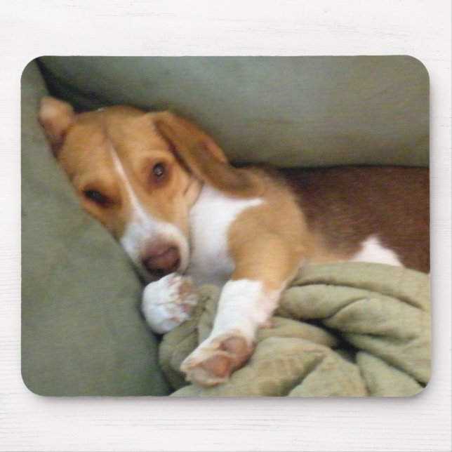Snuggle-Welpen-Mausunterlage Mousepad (Vorne)