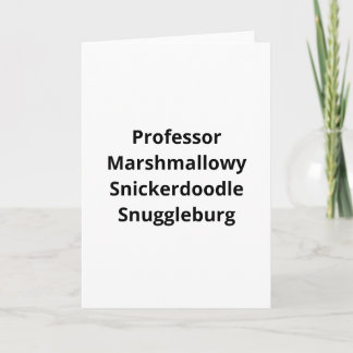 SnuggleNames : Carte de vœux personnalisée avec un