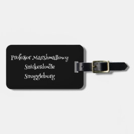 SnuggleNames: Custom Luggage Tag Gepäckanhänger