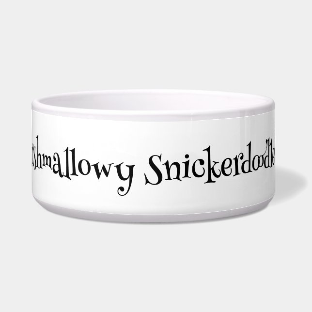 SnuggleNames Custom Pet Bowl - Large Napf (Vorderseite)