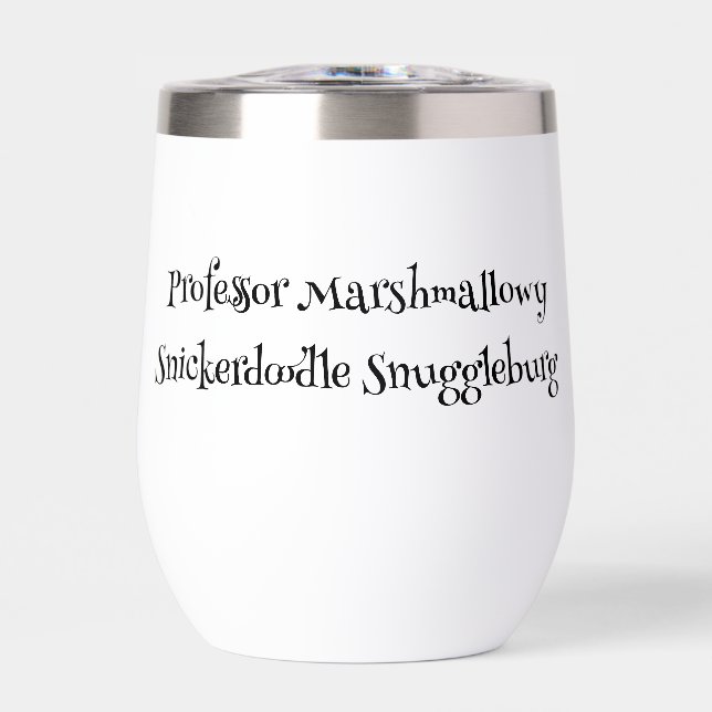 SnuggleNames Geschenk Wasserflasche - Stil 1 (Vorderseite)
