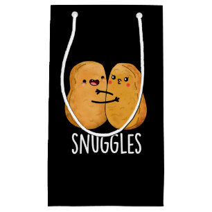 Snuggles Funny Nugget Couple Pun Dark BG Kleine Geschenktüte
