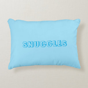 "Snuggles" Hellblau Dekokissen