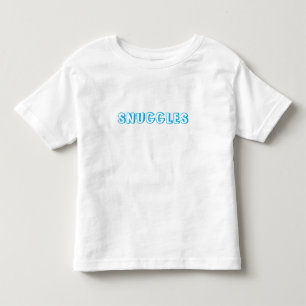 "Snuggles" Hellblau Kleinkind T-shirt