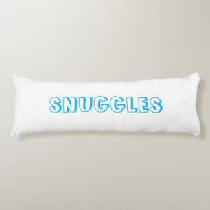 "Snuggles" Hellblau weiß Seitenschläferkissen