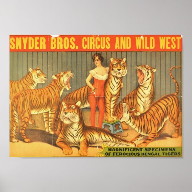 Snyder Bros. Zirkus und Wilder Westen Poster (Vorne)