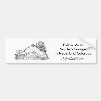 Snyders Garage, Bumber Aufkleber Autoaufkleber