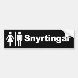 Snyrtingar Autoaufkleber