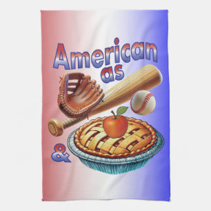 So amerikanisch wie Baseball und Apfelkuchen  Geschirrtuch