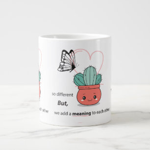 So anders, perfekt zusammen - Niedliche Liebe Jumbo-Tasse