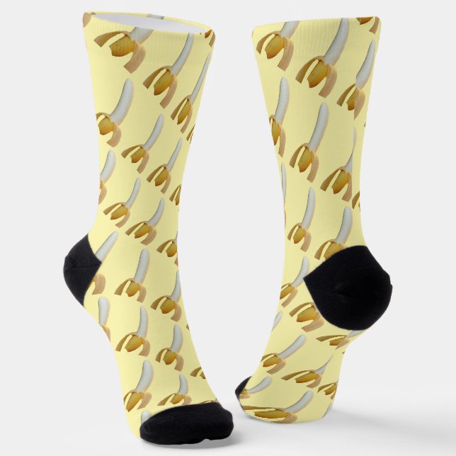 So Bananen Socken (Gewinkelt)