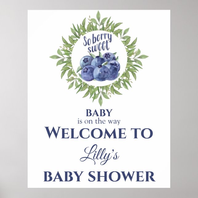 So beersüße Baby Dusche Begrüßungszeichen Poster (Vorne)