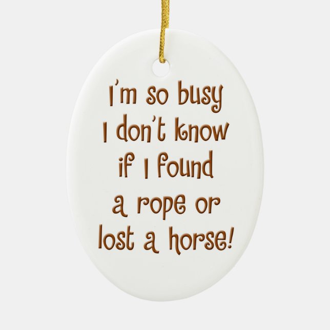 So beschäftigt! keramik ornament (Vorne)