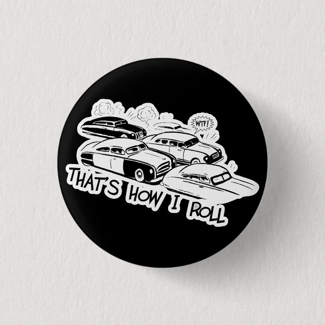 SO BIN ICH - Retro-Stau S&W Button (Vorderseite)
