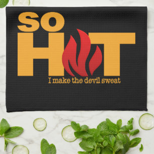 SO CHAUD serviette de cuisine personnalisée