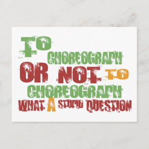 So Choreograph Postkarte