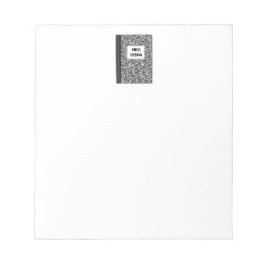 So Composite Personalisiert Teacher Notepad Notizblock
