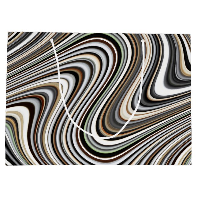 So COOL Chic Trendy Pattern Große Geschenktüte (Rückseite)