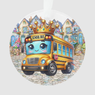 SO CUTE Ornement de bus scolaire