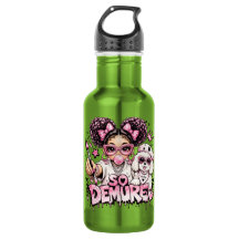 So Demure™ Pink Glam Girl Bubblegum Wasserflasche