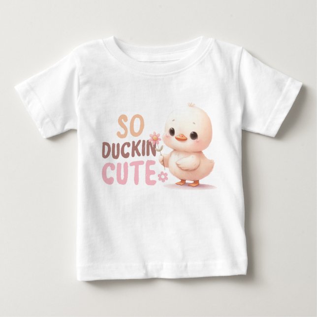 So Duckin’ Niedlicher Baby-T - Shirt - Adortable C (Vorderseite)