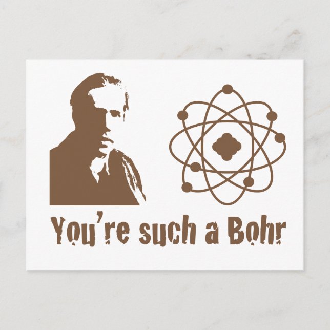 So ein Bohr Postkarte (Vorderseite)