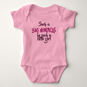 So ein großes Wunder Baby Strampler