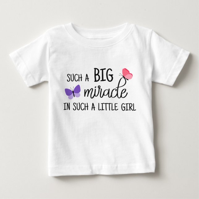 So ein großes Wunder in so einem kleinen Mädchen,  Baby T-shirt (Vorderseite)