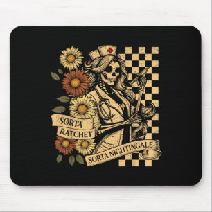 So eine Art Ratsche So eine Art Nachtigall Skelett Mousepad