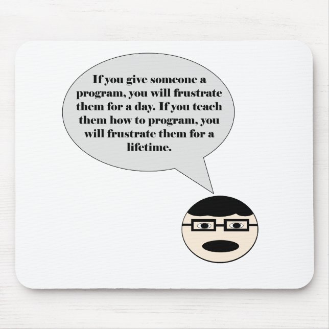 So erstellen Sie ein Programmermousepad Mousepad (Vorne)