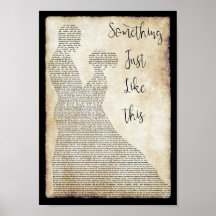 So etwas wie diese tanzende Song Lyrik Print