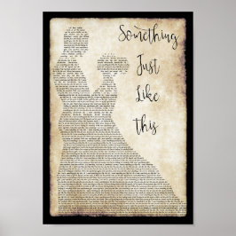 So etwas wie diese tanzende Song Lyrik Print Poster