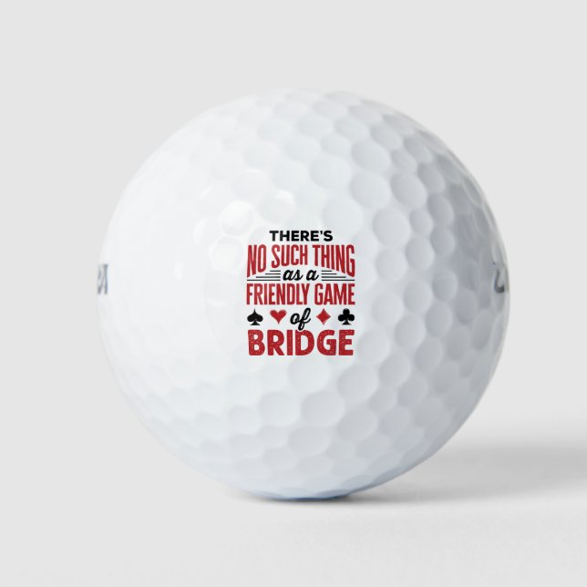 So etwas wie ein Freundesspiel der Brücke gibt es  Golfball (Vorderseite)