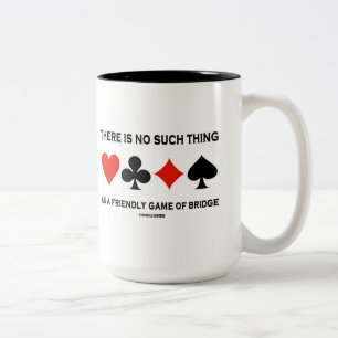 So etwas wie ein freundliches Spiel der Brücke gib Zweifarbige Tasse