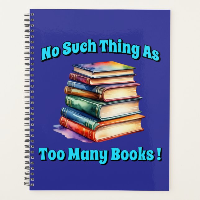 So etwas wie zu viele Bücher! Planer (Vorderseite)