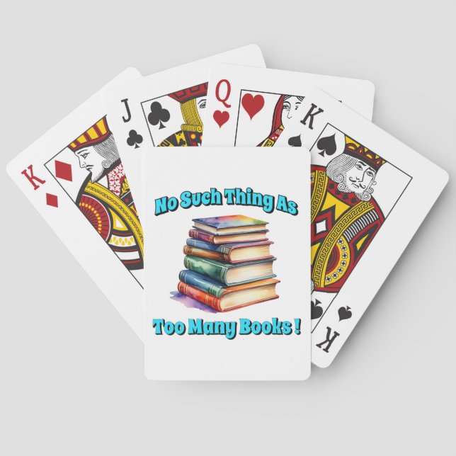 So etwas wie zu viele Bücher! Spielkarten (Rückseite)