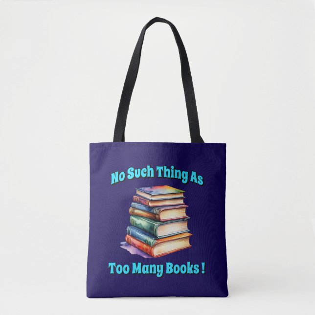 So etwas wie zu viele Bücher! Tasche (Vorderseite)